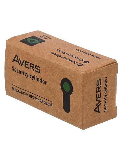 Личинка замка двери Avers, ZM-70-AB, 33 702, ЦАМ, 70 мм, двухсторонняя, бронза, 35/35