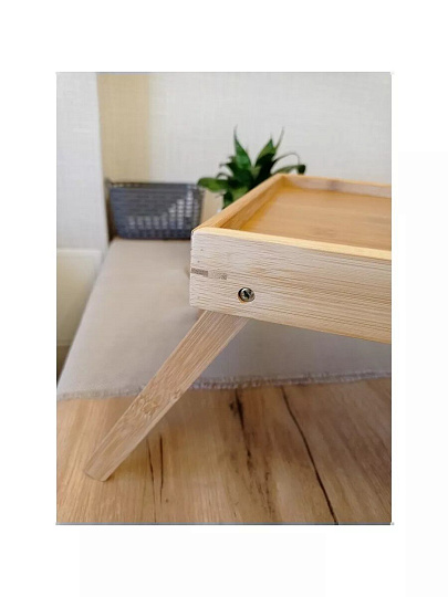 Столик для завтрака бамбук, 50х30х4 см, прямоугольный, G11-M047-1