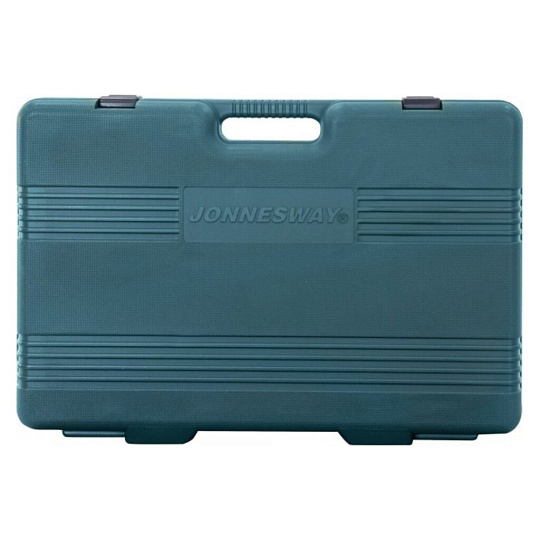 Набор слесарных инструментов Jonnesway, S04H524128S, 048372, 1/2", 1/4", кейс, 128 предметов