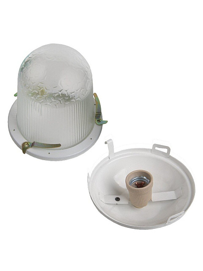 Светильник General Lighting Systems, НСП 02-100-001.01, 100 Вт, E27, на 1 лампочку, IP54, 24.6х24.6х17.2 см, без решетки, 437821