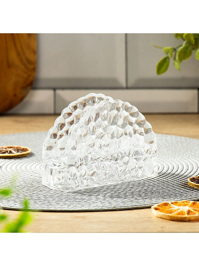 Салфетница стекло, 12.5х4.5х8.5 см, Y6-10044