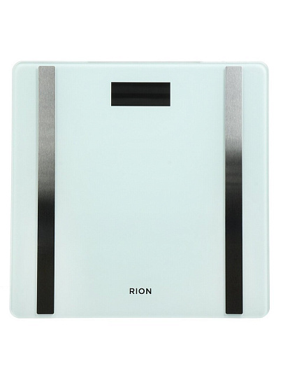 Весы напольные электронные, Rion, Smart C8-BT, стекло, до 150 кг, 30х30 см, Bluetooth, LCD-дисплей, белые