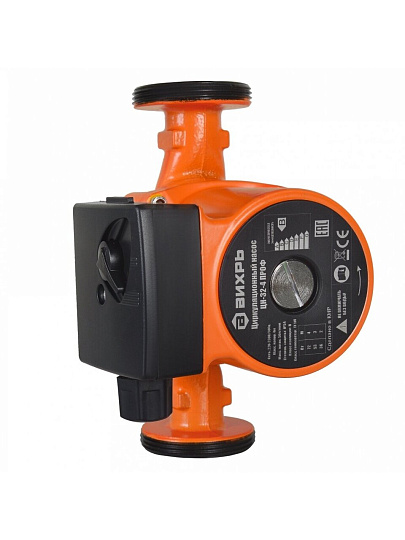 Насос циркуляционный, Вихрь, 2 '', 72 Вт, максимальный напор 4 м, 3 м³/ч, Проф ЦН-32-4