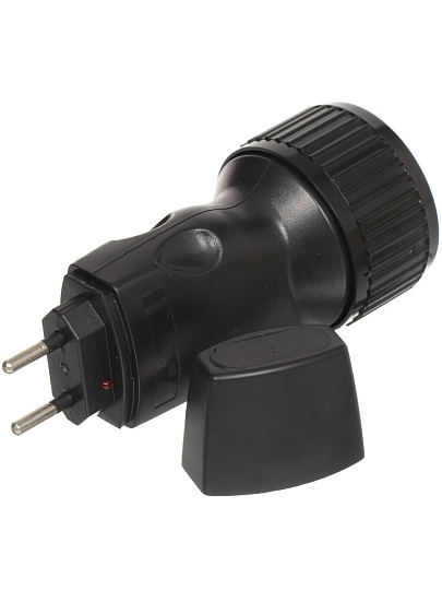 Фонарь ручной, встроенный аккумулятор, Ultraflash, LED 3 859/ 3 857 , зарядка от сети 220 В, пластик, черный, 13374/14020