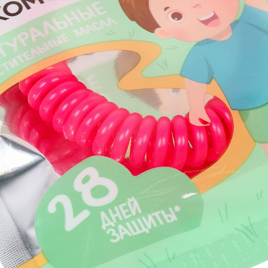 Репеллент от комаров, браслет, для детей, 28 ночей, Gardex, Naturin