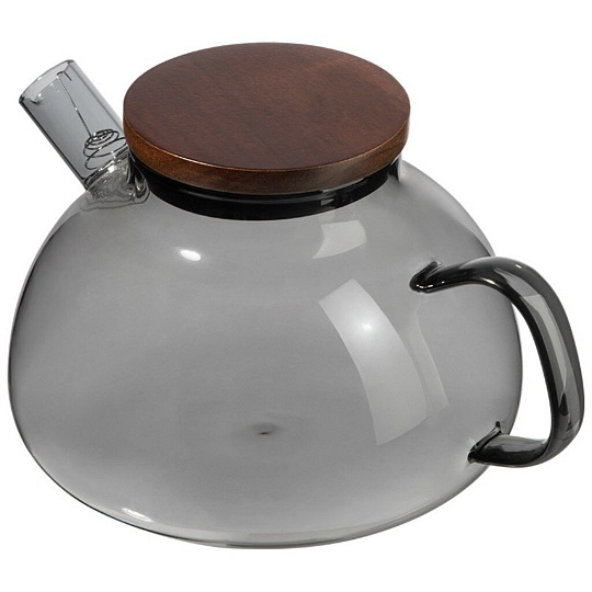 Чайник заварочный стекло, 1 л, с ситечком, с деревянной крышкой, Leonord, Aroma di Fiore, 910146