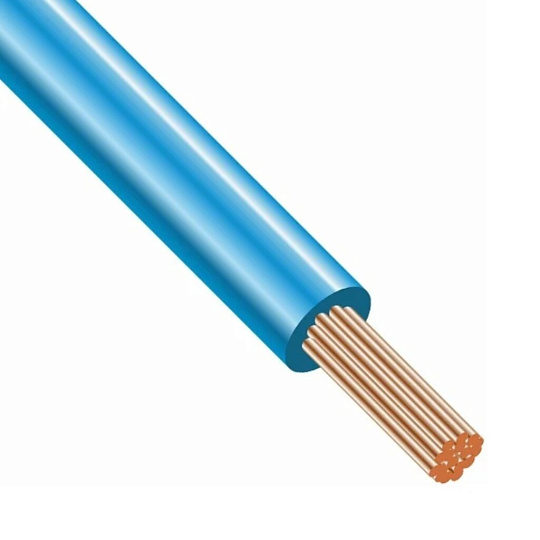 Провод ПуГВ нг LS (A) (ПВЗ), 1х1 мм², 500 м, медь, синий, ККЗ, KKZ40-00010368