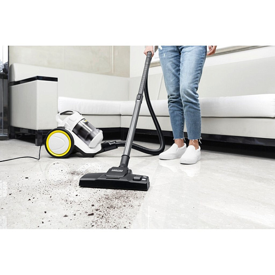 Пылесос Karcher, VC 3, 700 Вт, с контейнером, 0.9 л, сухая уборка, циклон, белый
