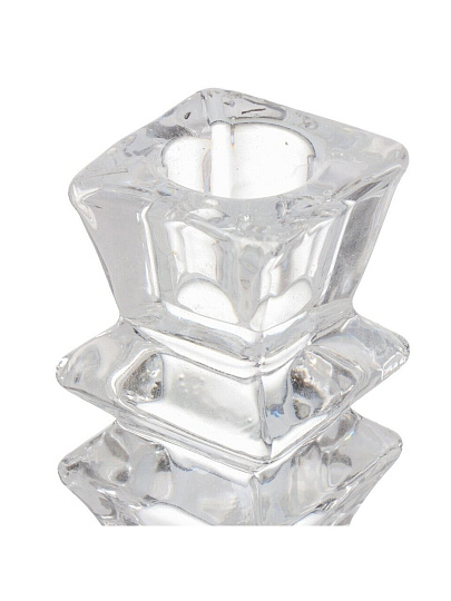 Подсвечник декоративный стекло, 1 свеча, 7х16 см, Y6-10437