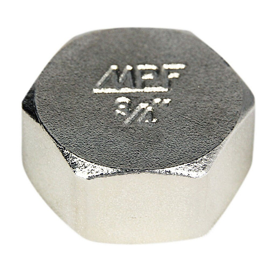 Заглушка 3/4", ш, латунь, индивидуальная упаковка, MasterProf