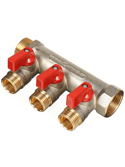 Коллектор 3/4"х1/2", 3 выхода, Stout