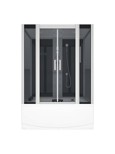 Душевая кабина высокий поддон, 150х80х215 см, прямоугольная, тонированная, Erlit, ER4515TP-C4-RUS