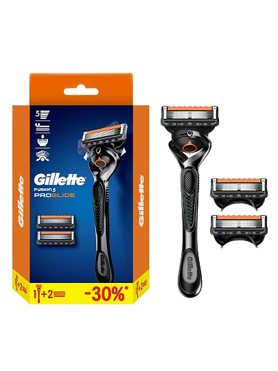 Станок для бритья Gillette, Fusion ProGlide, для мужчин, 3 сменные кассеты