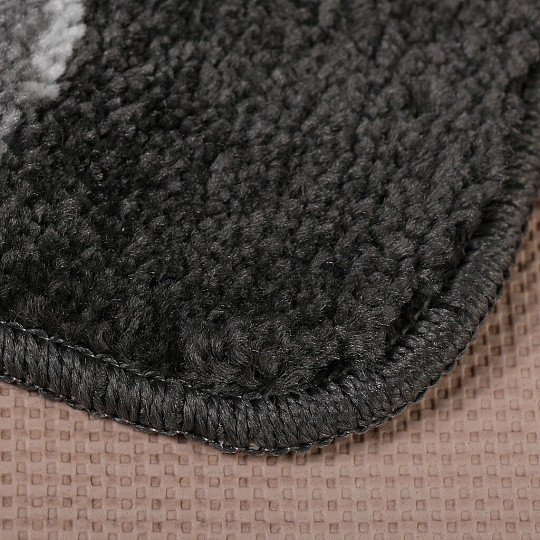 Коврик для ванной антискользящий, 0.5х0.8 м, полипропилен, 11 мм, серый, Banyolin, Silver, BAN.SIL.1.50/80-GY