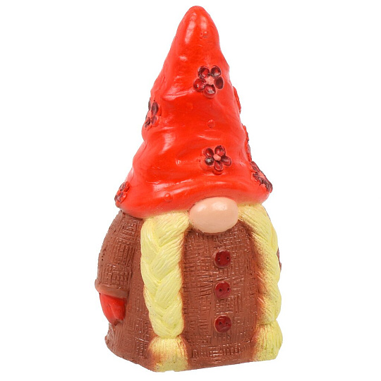 Фигурка Гном Сканди, 20х8х11 см, гипс, G024-20-202, красная