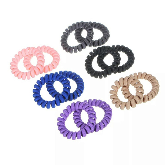 Набор зажимов для волос Beriotti, Спиралька, 5.5 см, 2 шт, пластик, в ассортименте, 322-148