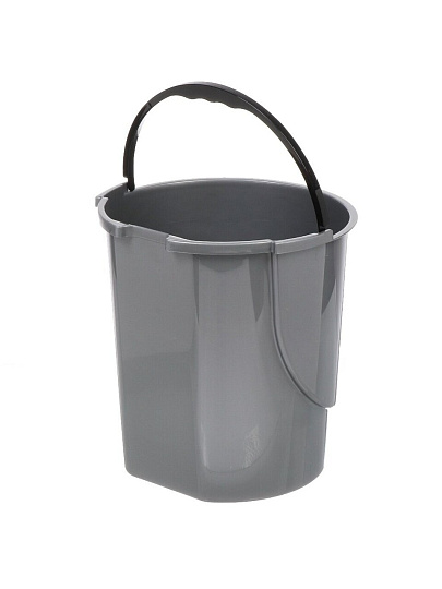 Контейнер для мусора пластик, 8 л, круглый, педаль, в ассортименте, Dunya Plastik, 01061