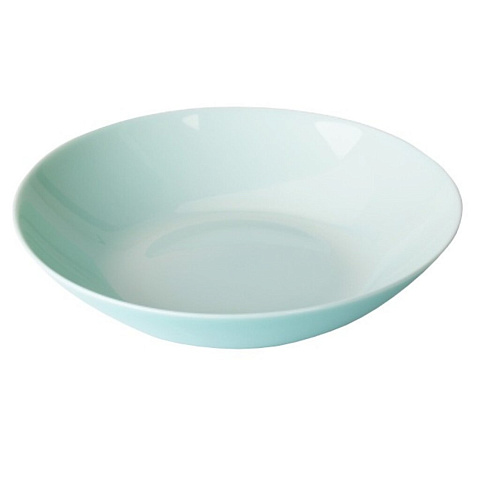 Тарелка суповая, стеклокерамика, 20 см, круглая, Lillie Turquoise, Luminarc, Q6429, бирюза