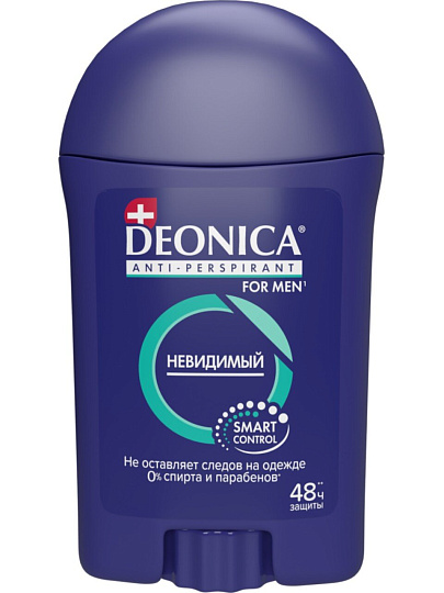 Дезодорант Deonica, Невидимый, для мужчин, стик, 40 мл