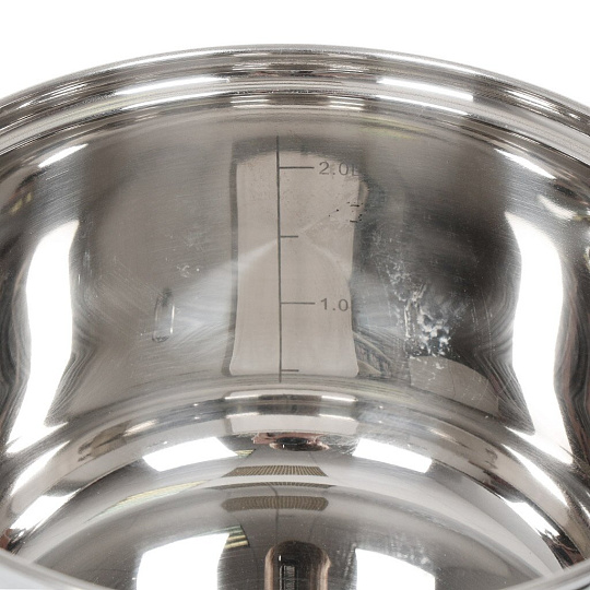 Набор посуды нержавеющая сталь, 6 предметов, кастрюли 2.1, 2.9, 3.9 л, индукция, Bohmann, BH-1903/G