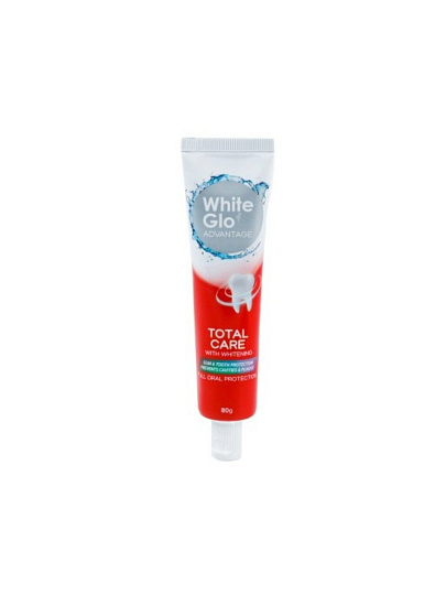 Зубная паста White Glo, Тотальная защита, 80 г, отбеливающая
