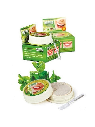 Зубная паста Green Herb, Отбеливающая, 25 г