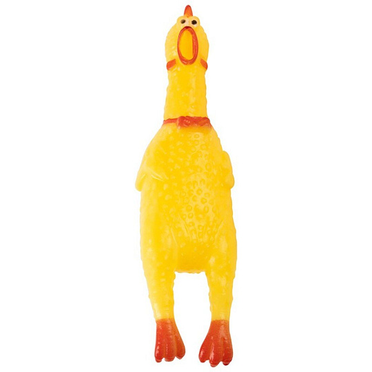 Игрушка-пищалка для животных Рыжий кот, Курица, 30 см