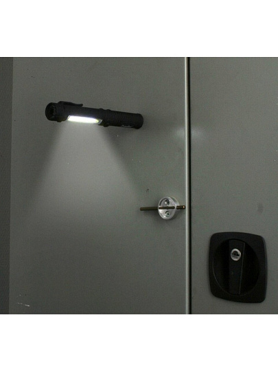 Фонарь автомобильный Camelion, LED51521, пластик, черный, 3XR03, COB LED+LED коллиматор, 13361