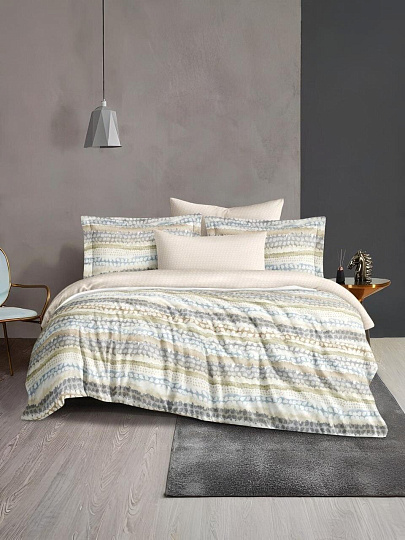 Постельное белье 2-спальное, простыня 200х220 см, 2 наволочки 70х70 см, пододеяльник 175х215 см, Silvano, сатин, Оригинальный Мультиколор 20/041-SLC/SLV
