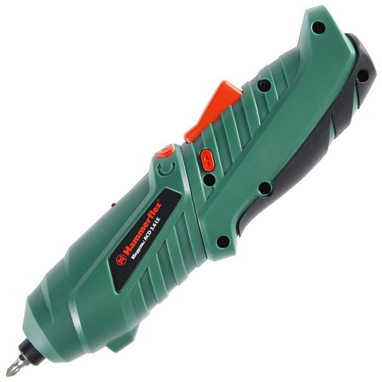 Отвертка аккумуляторная, Hammer, ACD3.6LE, 3.6 В, 0.6 А.ч, Ni-Cd, 250 об/мин, набор бит