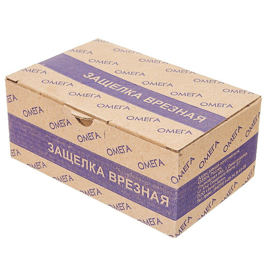 Защелка врезная, Омега, ЗЩ2.03, 00-00004274, медь