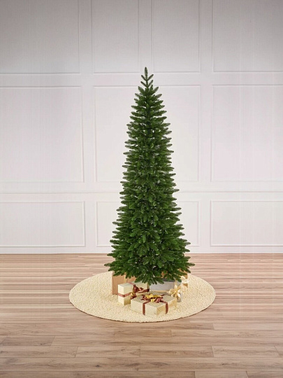 Елка новогодняя напольная, 220 см, Рижская, ель, зеленая, хвоя литая, подставка металл, ЕЛРЖ 22, Max Christmas