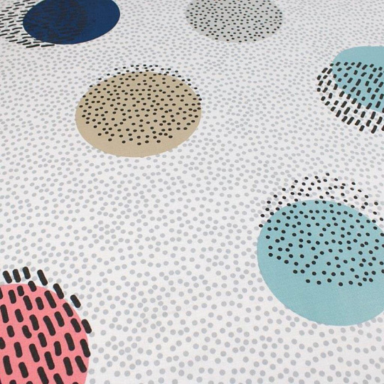 Постельное белье 1.5-спальное, простыня 150х215 см, 2 наволочки 70х70 см, пододеяльник 145х215 см, Teodora, ранфорс, Пикси 4710-1+4710-а1