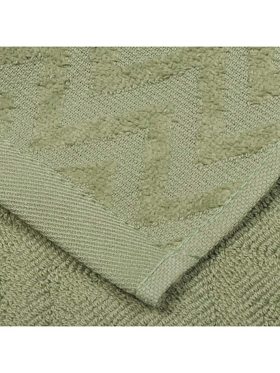 Полотенце кухонное махровое, 30х30 см, 450 г/м2, 100% хлопок, Silvano, Navy, серо-зеленое, Узбекистан