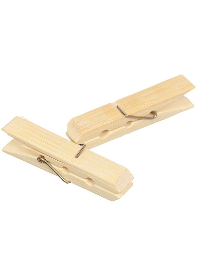 Прищепки бамбук, 20 шт, 7 см, Bamboo, Y3-721