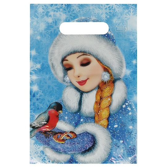 Пакет 20х30 см, 30 мкм, ПВД, с прорезными ручками, в ассортименте, Тико, Бутик