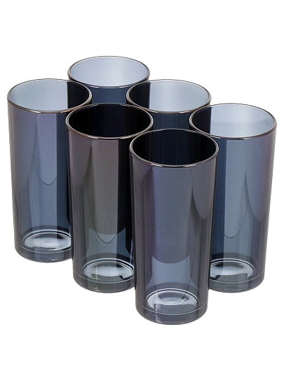 Стакан 230 мл, стекло, 6 шт, Блюберри 1, RNBL_56_1