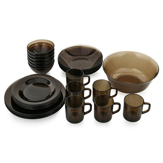 Сервиз столовый стекло, 31 предмет, на 6 персон, Luminarc, Ambiante Eclipse, H0242/L5177