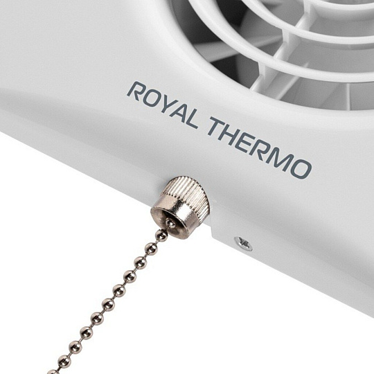 Вентилятор вытяжной настенный, выключатель, Royal Thermo, установочный диаметр 100 мм, 10 Вт, 100 м³/ч, белый, RAFR 100 P, НС-1608398