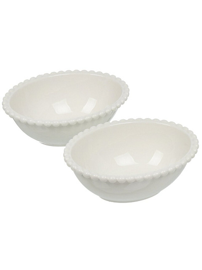 Салатник фарфор, овальный, 2 шт, 14х5.5 см, подарочная упаковка, Pearl, Lefard, 761-111