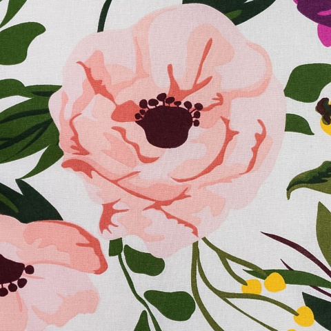 Постельное бельё "Этель"1.5 сп "Flowers" 143х215 см, 150*70 см, 70*70 см -2 шт, 4800790