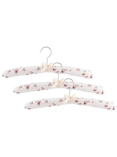 Вешалки-плечики для одежды, 37.5 см, поролон, полиэстер, металл, 3 шт, в ассортименте, Рыжий кот, 102534