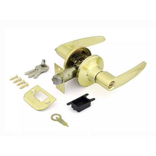 Ручка защелка Фабрика Замков, PB 3501E ET, 109004, золото, металл