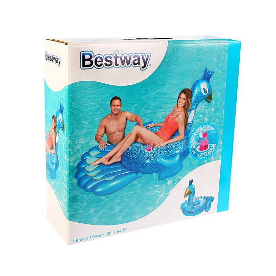 Плот надувной 198х164 см, Bestway, Павлин большой, 41101, 1-мест