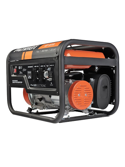 Генератор бензиновый, Patriot, GP 3510, 2.8 кВт, четырехтактный, 7 л.с., 16 А, выход 12 В, ручной стартер, 474101535