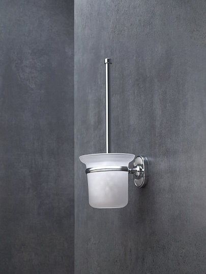 Ерш для туалета РМС, подвесной, нержавеющая сталь, стекло, A7020