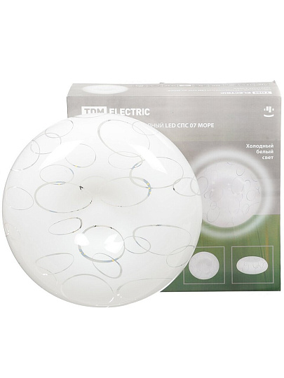 Светильник светодиодный, TDM Electric, СПС 07 Море, 15 Вт, 4000 К, 810 Лм, IP20, 30х30х10 см, белый, SQ0329-0194