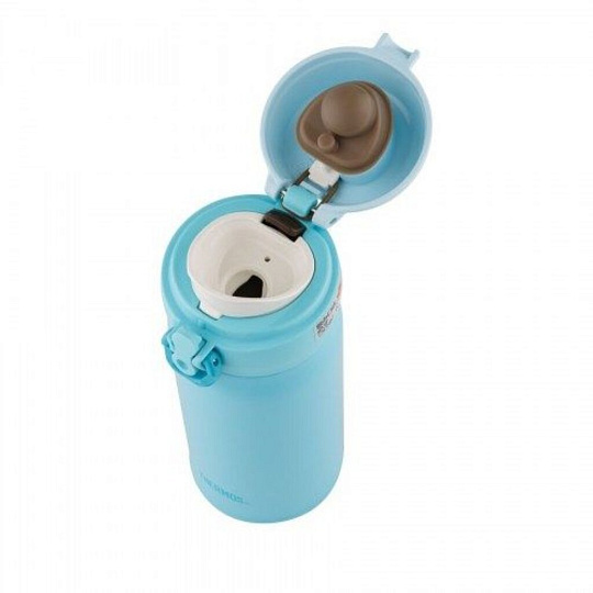 Термос нержавеющая сталь, 0.5 л, узкая горловина, Thermos, колба нержавеющая сталь, голубой, 924179