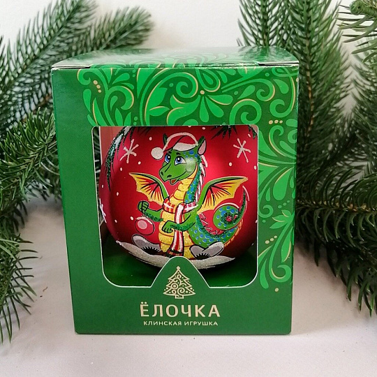 Елочный шар Елочка, Зодиак заяц, в ассортименте, стекло, С863