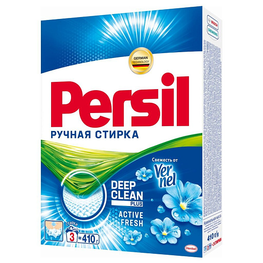 Стиральный порошок Персил, 0.41 кг, ручной, для белого белья, Свежесть Vernel